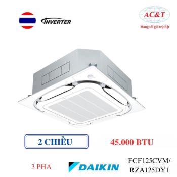 Điều hòa âm trần Daikin 2 chiều inverter 3 pha FCF125CVM/RZA125DY1 45.000BTU