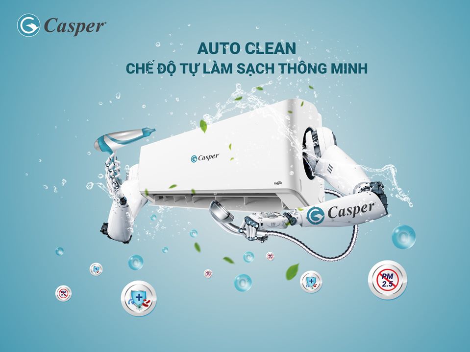 Chế độ tự làm sạch Self-Clean trên Casper